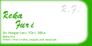 reka furi business card