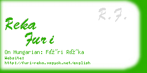 reka furi business card